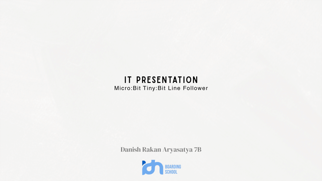 IT – Presentation | Micro:bit Tiny:bit Line Follower